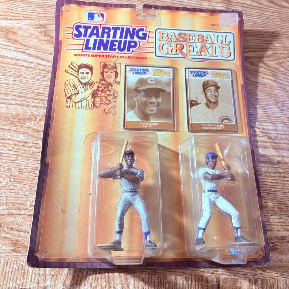 1989 Baseball Greats Starting Lineup Ernie Banks & Billy Williams Chicago Cubs